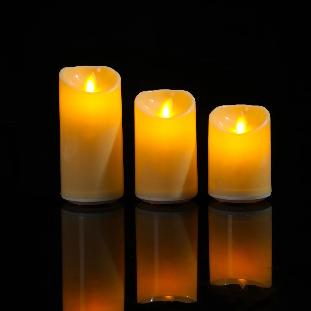 bougies led sans flamme rechargeables blanc crème rondes modernes télécommande usb adhésives noël vacances