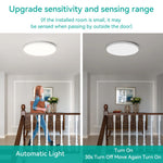 Lampe moderne LED radar détecteur mouvement 220V blanc abs murale