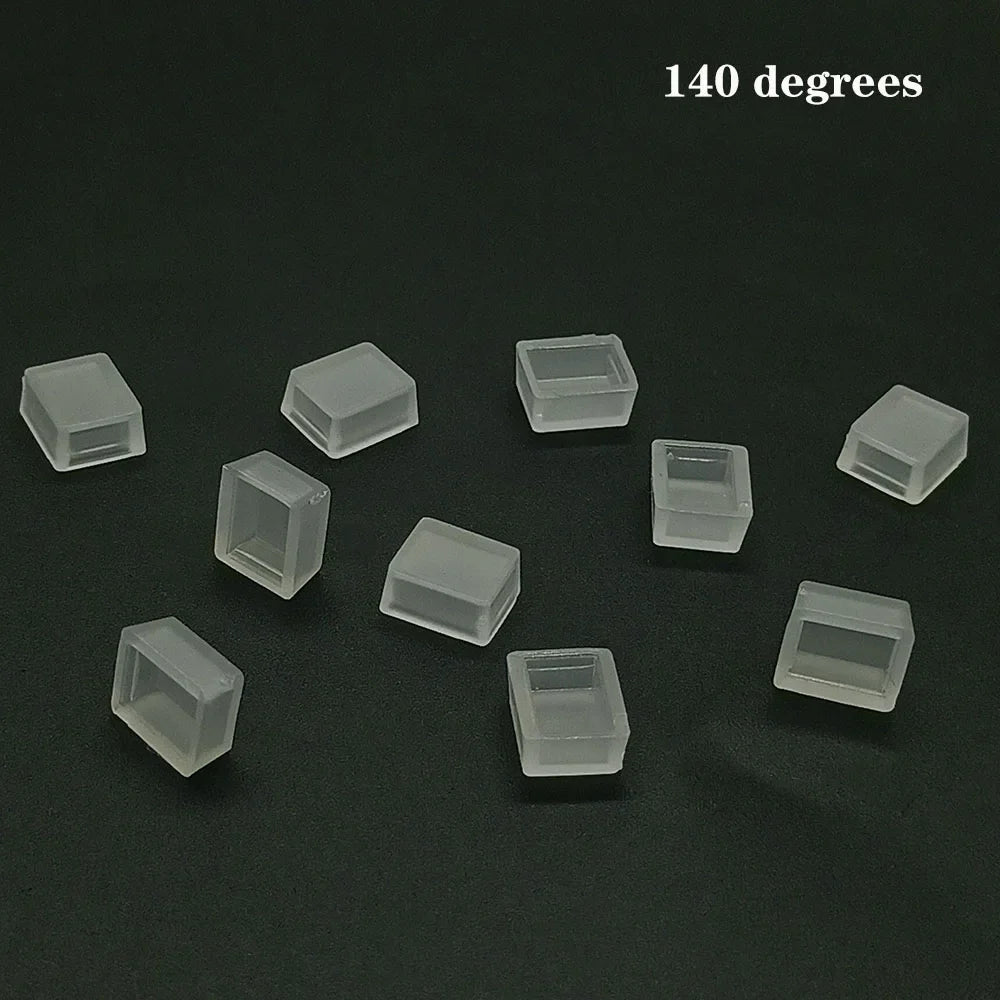 cache led transparent adhésif moderne 11x6.3mm légèrement opaque rond lisse bande led