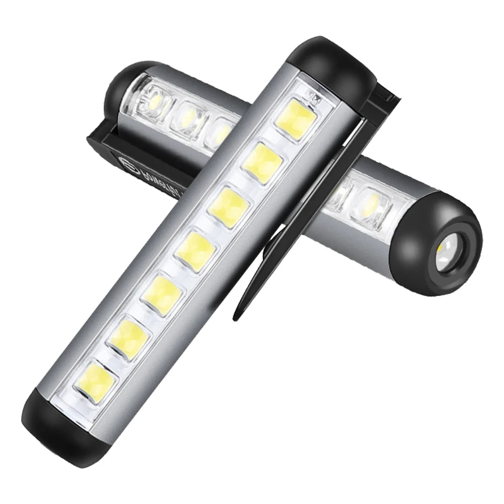 lampe poche rechargeable led ultra lumineuse pince aimant étanche camping