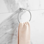 accessoires salle bain chrome porte serviettes double porte savon papier toilette brosse wc moderne