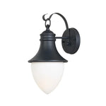 lampe murale noire classique fixée éclairage led opaque maison cour