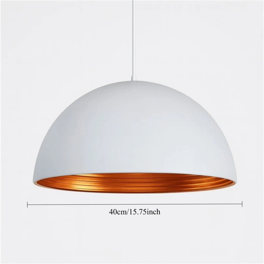 Suspension lumineuse moderne noir or ampoule e27 câble suspendu chambre salon ronde lisse