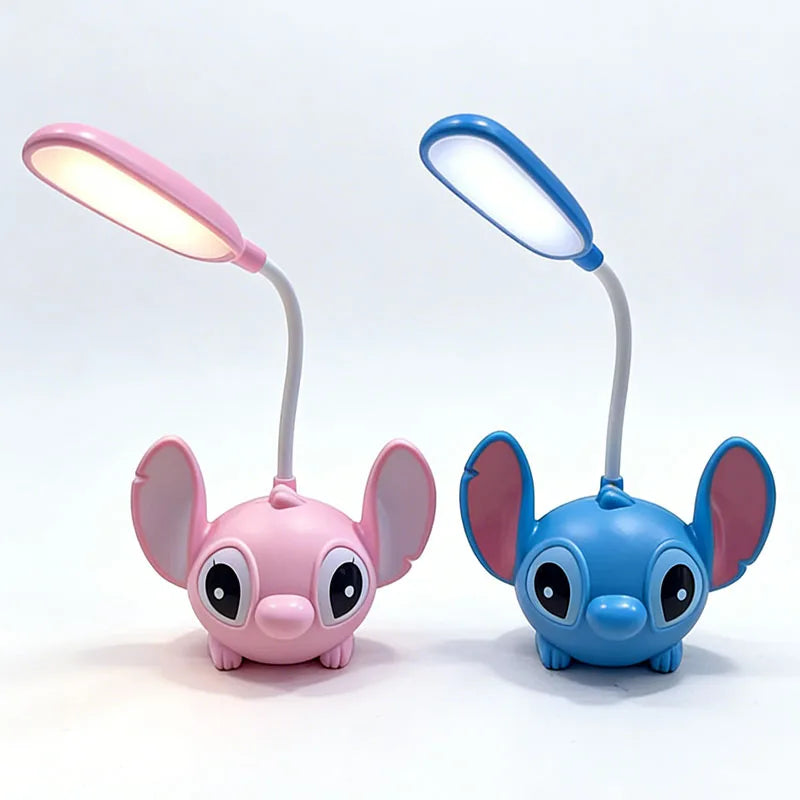lampe table animée rose bleu pince crayon cartoon modernes