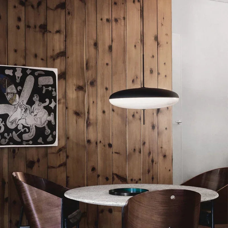suspension led moderne acrylique blanc pendentif opaque chambre salon e27 90 260v
