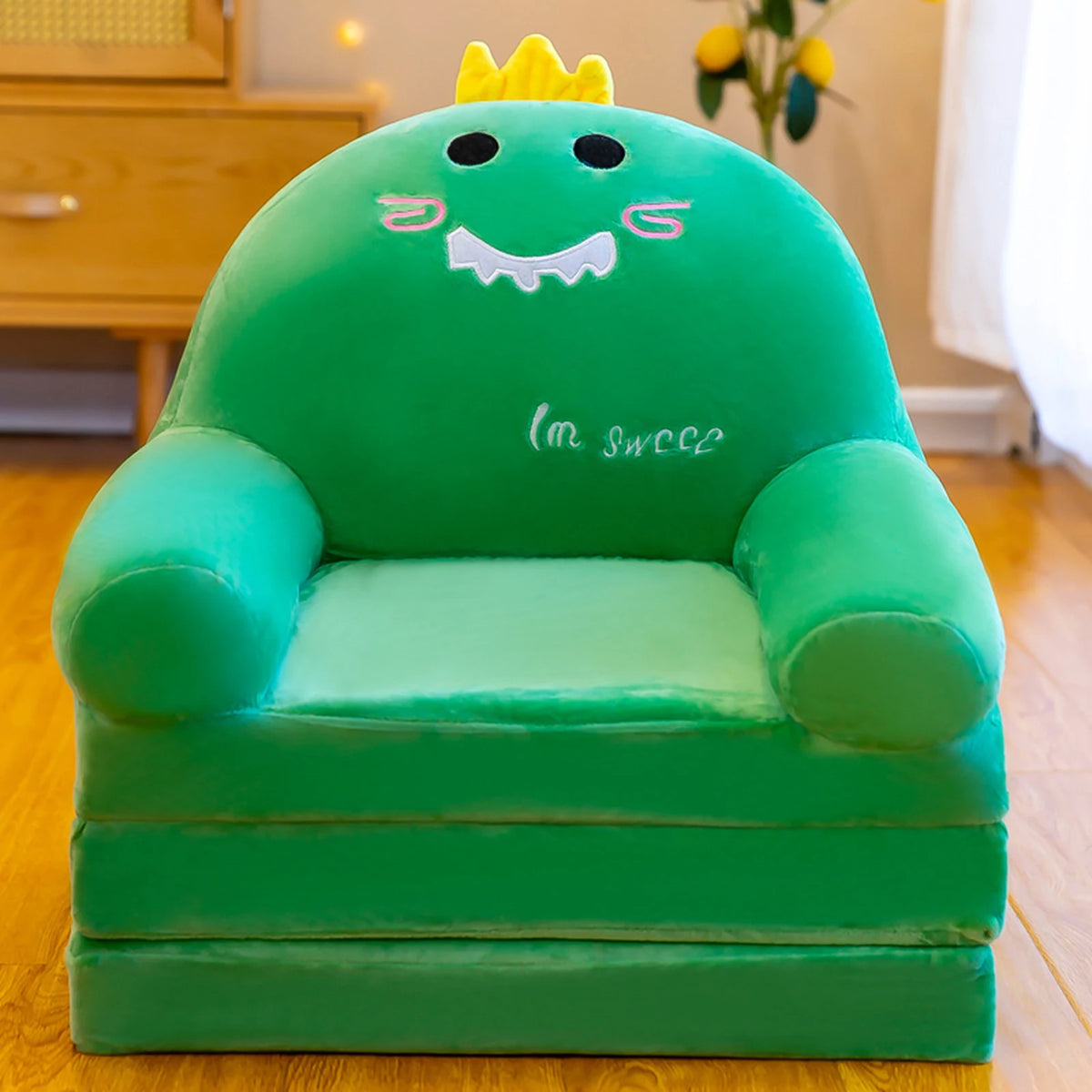 fauteuils pliants enfants motifs animaux bleu jaune rose vert contemporains chambre salon
