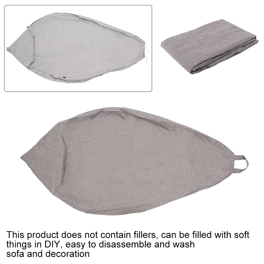 coussin sol sans rembourrage tissu moderne bleu gris jaune violet marron 100x120cm zip sac