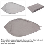 coussin sol sans rembourrage tissu moderne bleu gris jaune violet marron 100x120cm zip sac