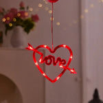 guirlande lumineuse coeur rose leds brillantes moderne mariage anniversaire déco festive