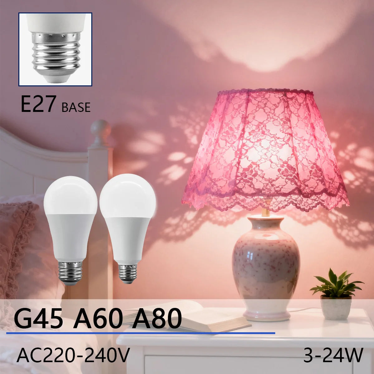 Ampoule LED E27 3W 8W 9W 10W 12W 15W 18W 24W 3000K 4000K 6000K
