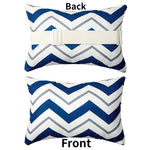 coussin moderne polypropylene rectangle blanc rayures utilisation décoration voiture 28x40cm imprimé nordique