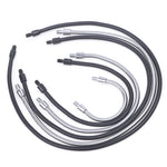 câble flexible tissé noir gris métallisé moderne industriel ø1.8mm ø4mm m4