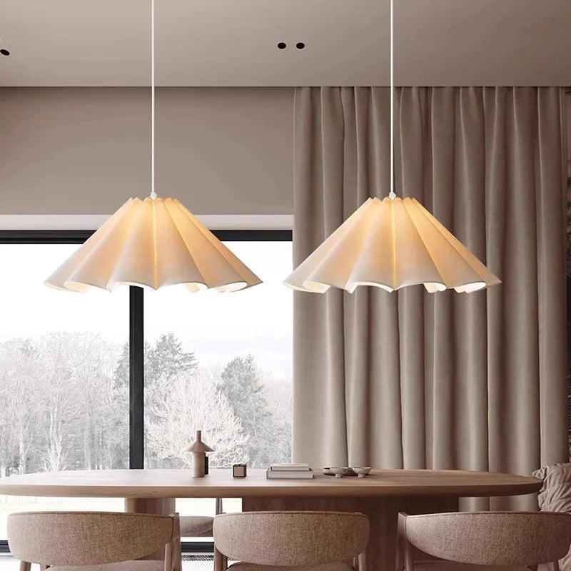 suspension lumineuse plissée blanc moderne 90 260V flux lumineux 249 2000 autonome certifié CCC