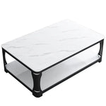 table basse moderne marbre blanc gris noir minimaliste maison salon