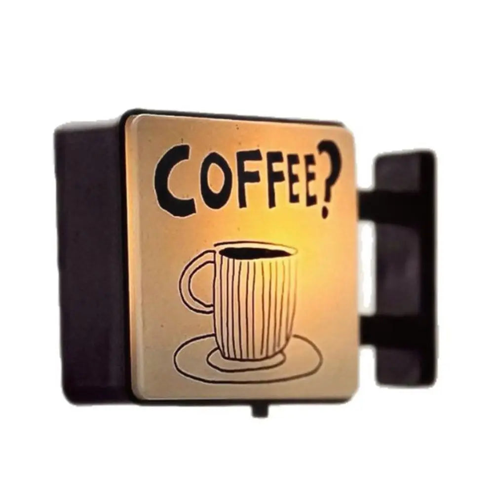 aimants réfrigérateur vintage tasse texte coffee chinois blanc noir marronclair minimaliste