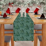 chaise table arbre noël vert rouge tissage relief festive décoration décembre événement