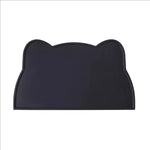 tapis alimentation animaux silicone antidérapant facile nettoyer résistant saleté protège fuite bord relevé moderne