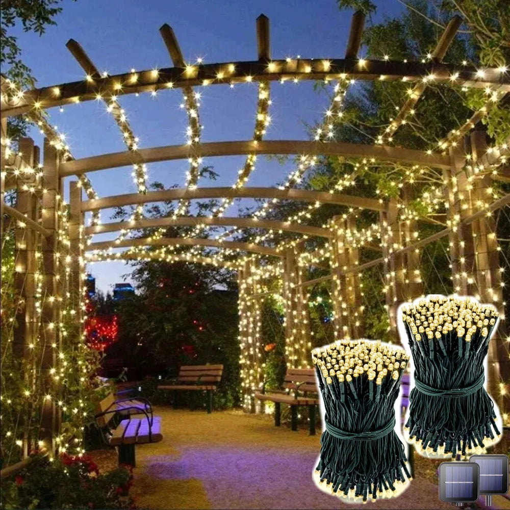 guirlande lumineuse solaire rondes blanc violet multicolore moderne piquet étanche vrac led vacancesextérieurchaleur