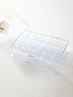 boîte rangement bijoux transparente moderne pratique plateau table femmes porte bijoux voyage festival