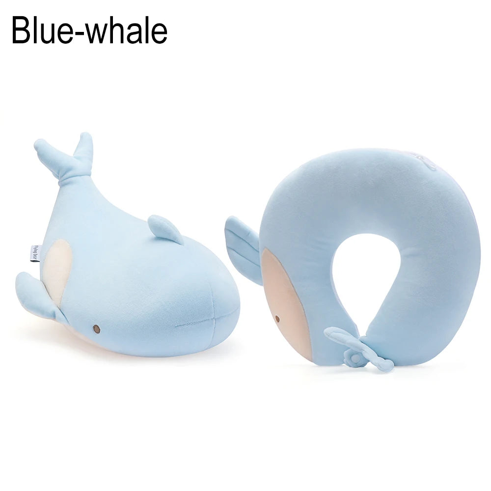 oreillers voyage forme mousse mémoire forme animaux doux moelleux coussins nuque multifonctionnels