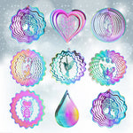 décoration extérieure métal oiseaux papillons violet bleu rose blanc artisanal moderne