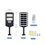 lampe solaire led extérieure motion sensor télécommande moderne étanche noir contemporain