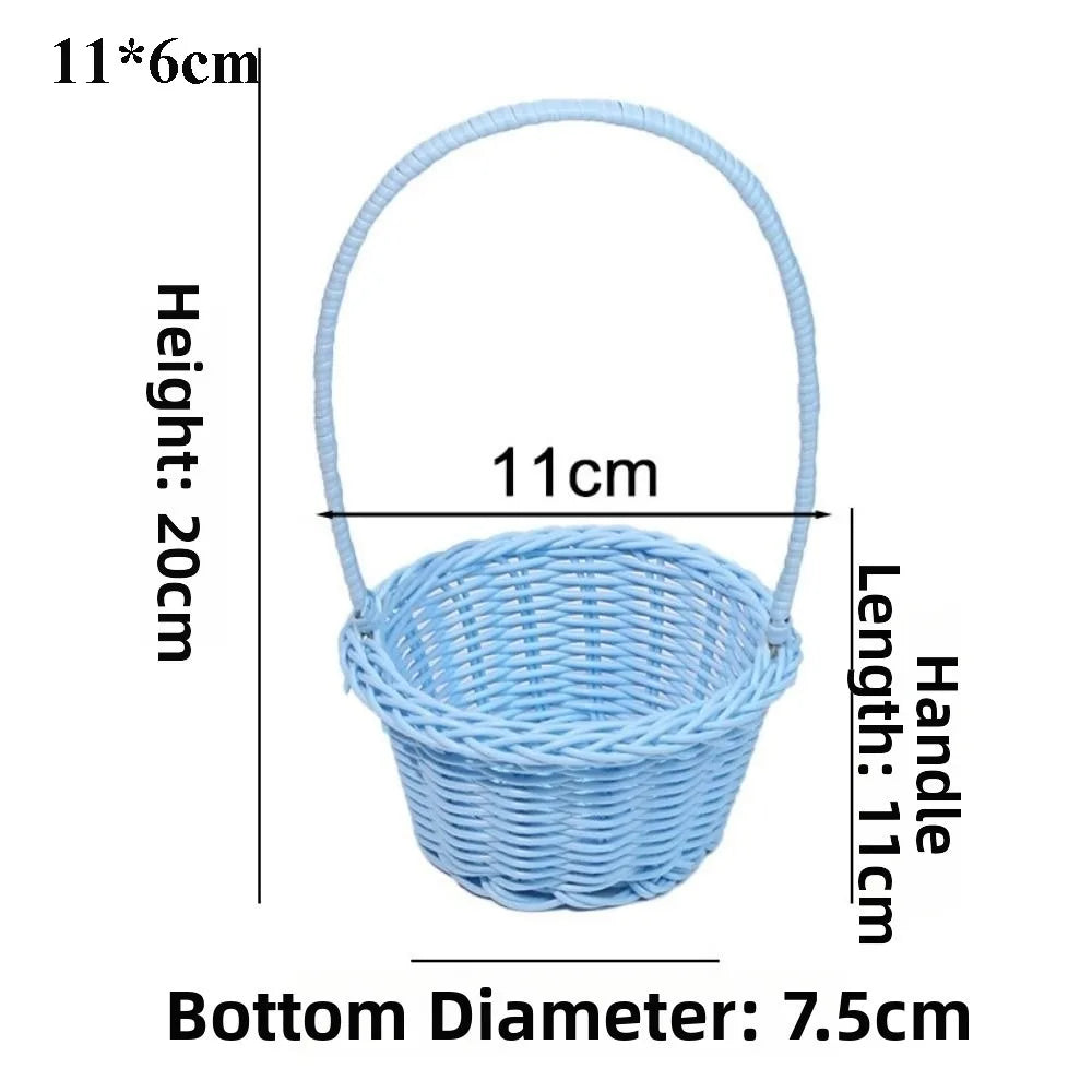 panier tressé rotin réutilisable couleur beige blanc vert rose traditionnel respectueux environnement poignée