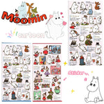 stickers moomin personnages floral animaux portable étudiant téléphone portable ordinateur portable