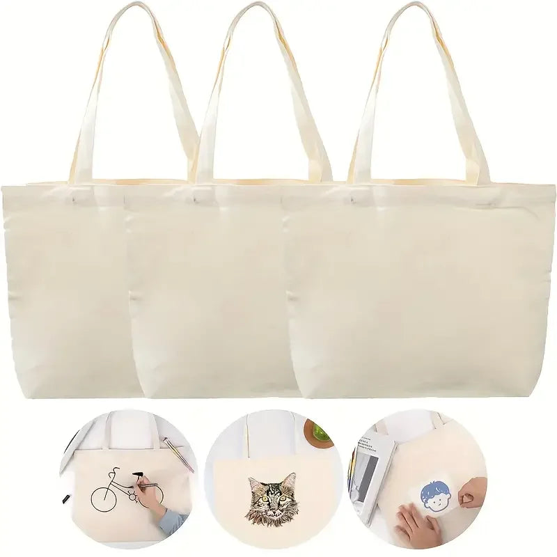 sacs rangement toile réutilisable utilisation multiple sac main beige texture tissée casual fixation poignées