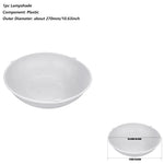 cache lampe led blanc moderne opacité diamètre 18.7cm 22.5cm 29.5cm 34.7cm 44.5cm