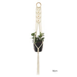 support plante suspendue macramé blanc cassé boho pot fleurs décoration balcon intérieur jardin