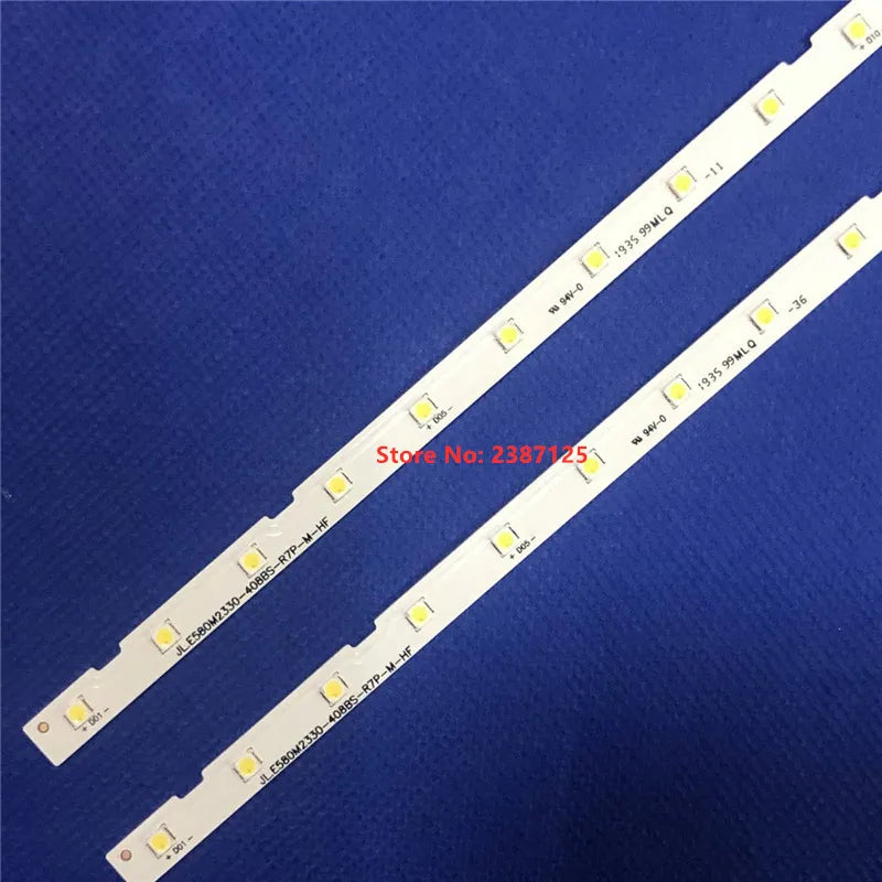 bande led blanc 42 leds 630 mm connecteurs modernes fixations électroniques