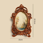 cadre photo résine bronze floral baroque vintage orné décoration murale photos paysage fleurs cliquet