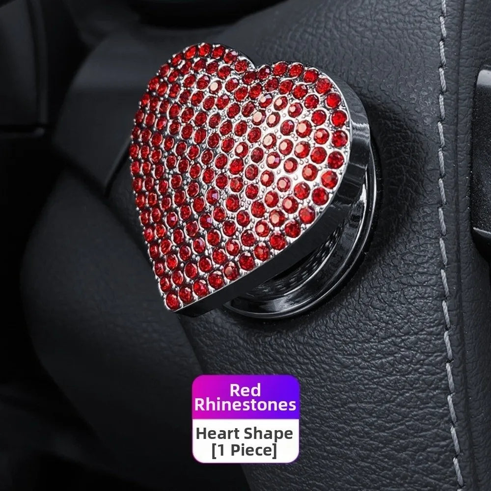 coeurs strass adhésifs modernes élégants rouge bleu argent