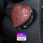 coeurs strass adhésifs modernes élégants rouge bleu argent