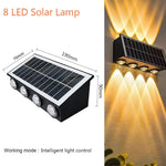 lampe murale solaire moderne led rgb jaune noir panneaux solaires texturés fixée mur