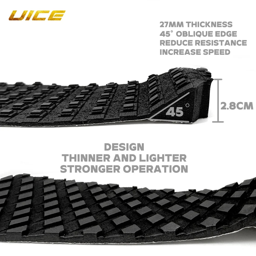 tapis surf noir rayures verticales adhésif anti dérapant traction pad surfboard longboard avant arrière