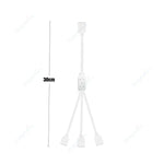 câble extension rgb led prise femelle broches blanc flexible moderne