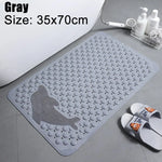 tapis bain transparent antidérapant motif animal poissons oiseaux moderne salle bain 38x69cm