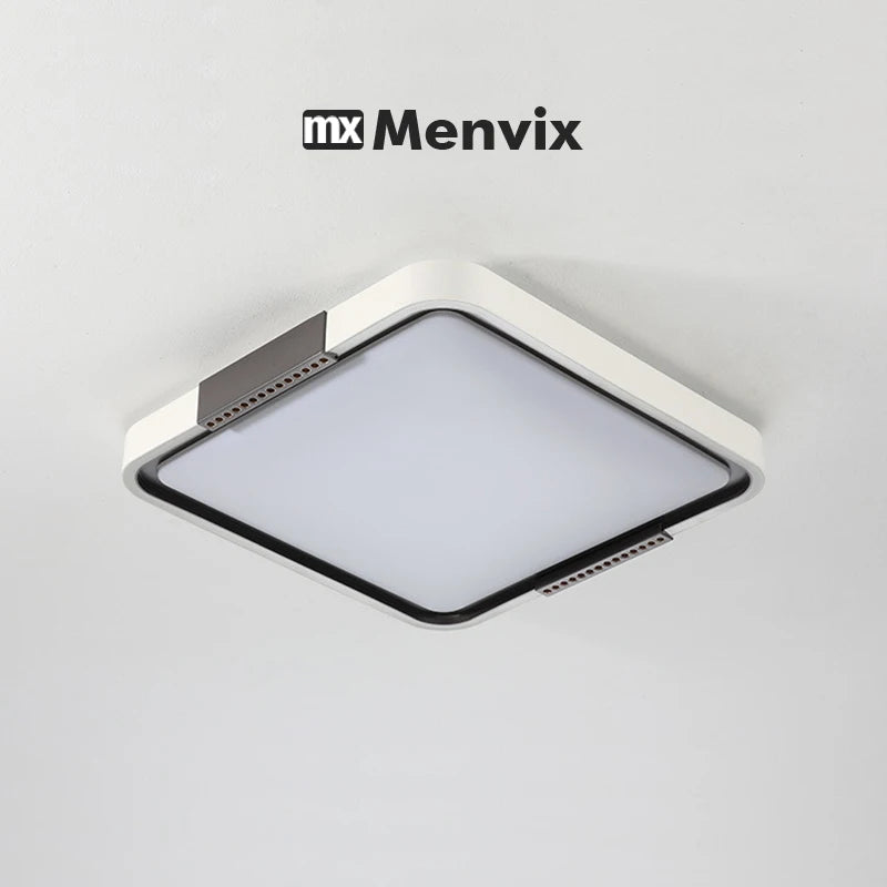 plafonniers modernes led lumineux télécommande minimaliste fixés formes circulaire carrée