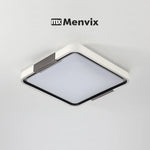 plafonniers modernes led lumineux télécommande minimaliste fixés formes circulaire carrée