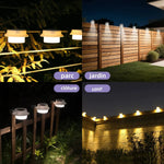 lampe solaire moderne led blanc résistante eau ip65 clips extérieure maison trottoir jardin
