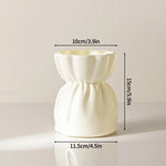 vase blanc moderne minimaliste plastique souple décoration intérieur arrondi chambre salon
