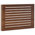 radiateur mural moderne marron clair rayures horizontales fixation murale 40x30cm 50x40cm