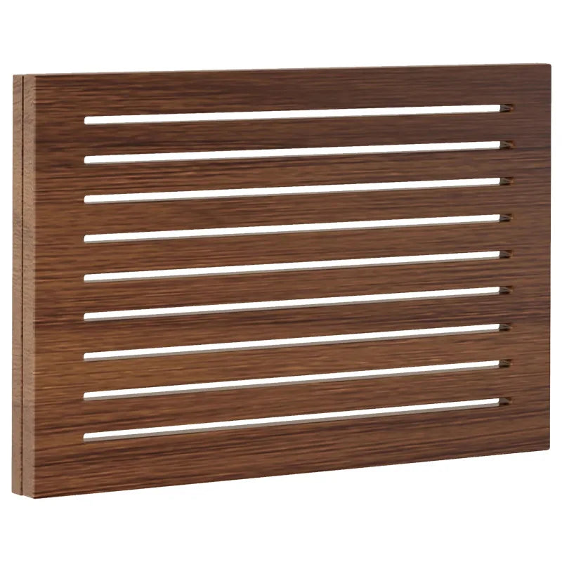 radiateur mural moderne marron clair rayures horizontales fixation murale 40x30cm 50x40cm