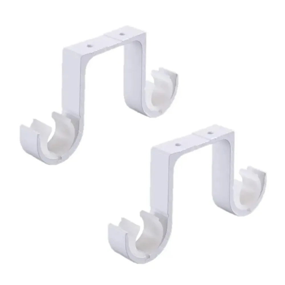 supports rideau noirs blancs clips fixation modernes fenêtres decoration intérieure aluminium durables