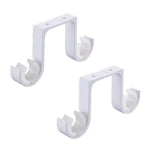 supports rideau noirs blancs clips fixation modernes fenêtres decoration intérieure aluminium durables