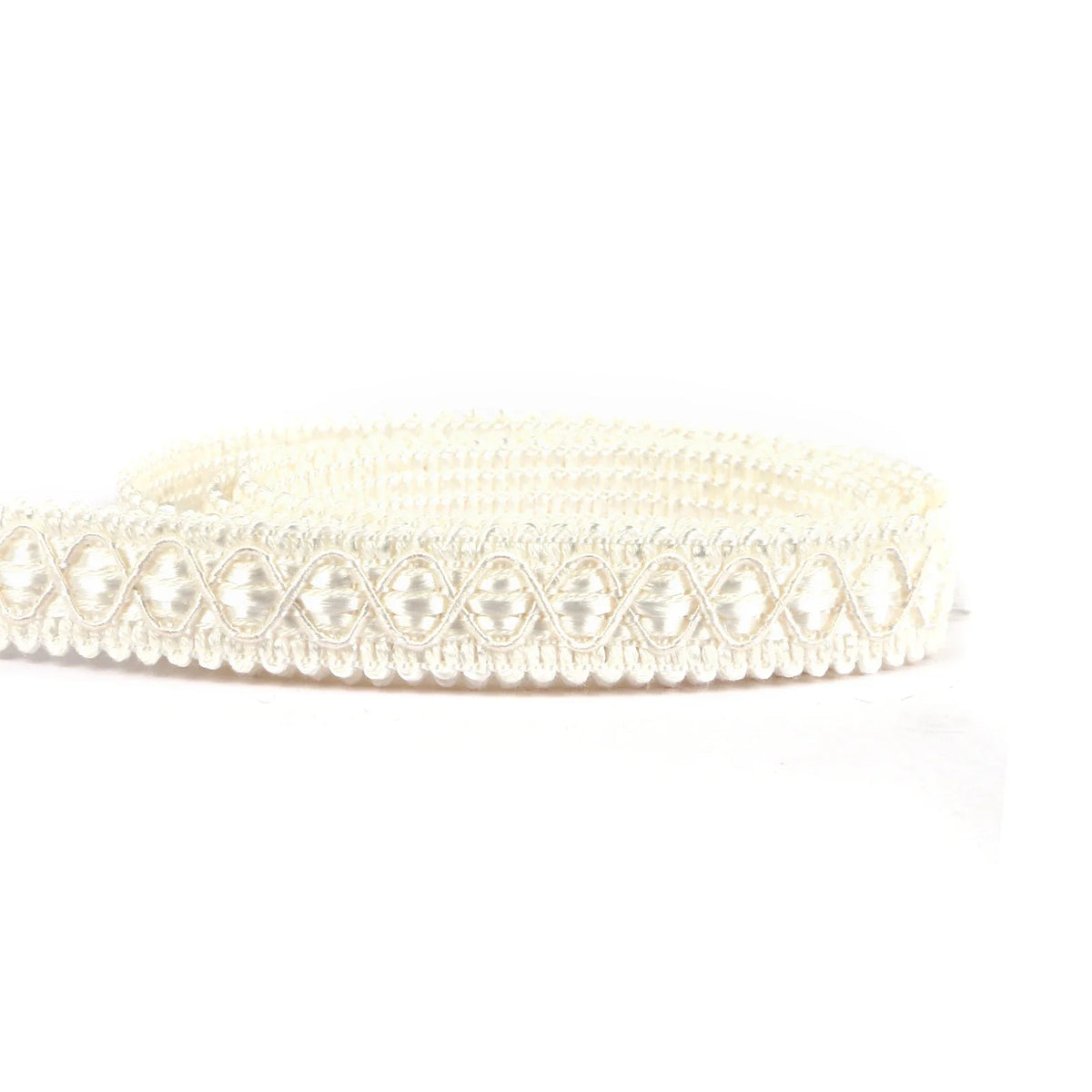 ruban decoratif dentelle geometrique doré beige classique 1cm elastic soluble echangable decoration