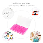 boîte rangement bijoux transparente clips moderne petite boîte précieuses organisation pratique rose violet