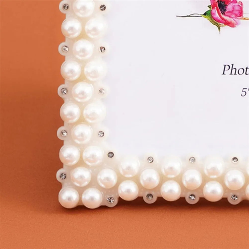 cadre photo blanc classique decoration maison anneaux fleurs 5x7 6x8